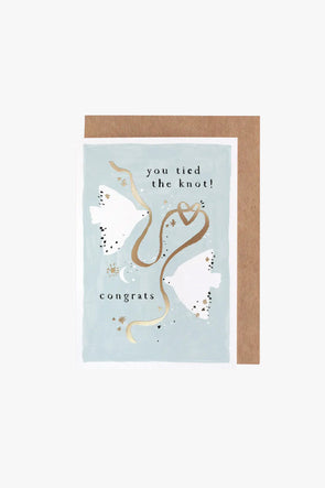 Tied The Knot Wedding Card