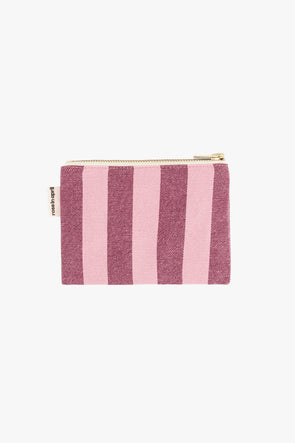 Marie Purse Stripes Burgundy / Flamingo