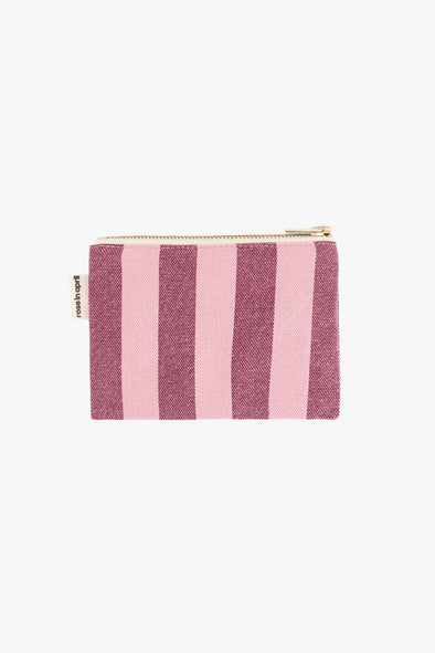 Marie Purse Stripes Burgundy / Flamingo