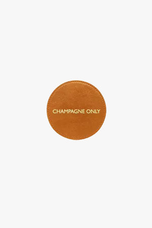 Champagne Leather Coaster