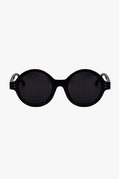 Pluto Shiny Black Sunglasses