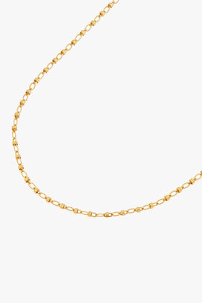 Oval Loop Necklace Gold