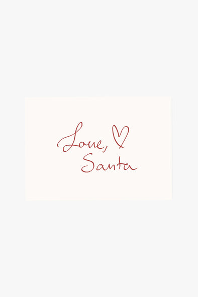 'Love, Santa' Postcard (Risography)