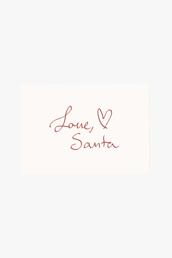 'Love, Santa' Postcard (Risography)