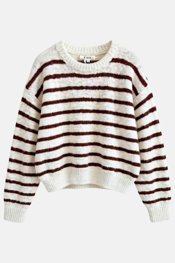 Darlene Knit Cocoa Stripes