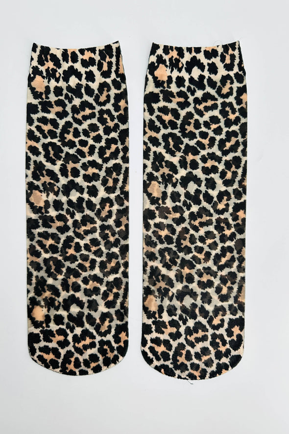 Jane Leopard Socks