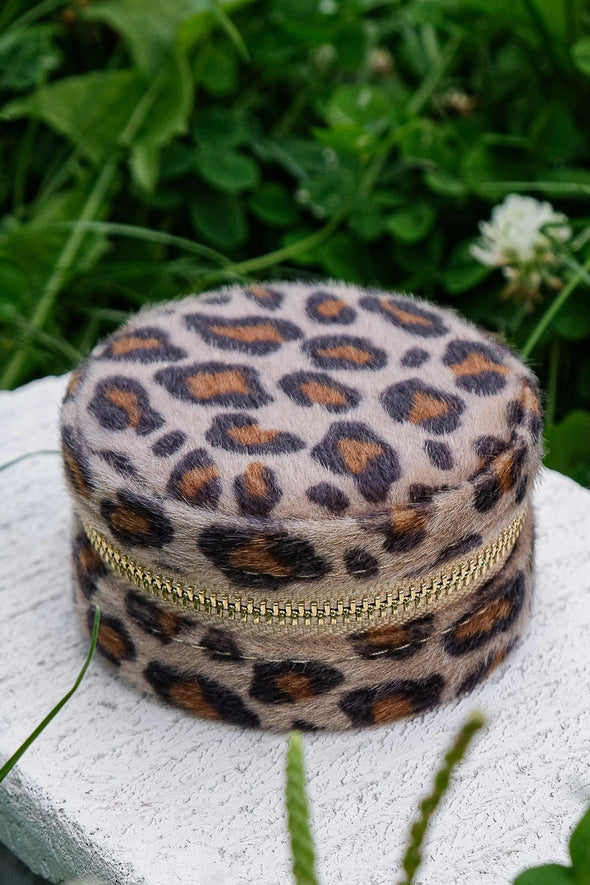 Yvonne Leopard Travel Jewelry Box