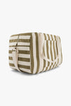 Raphael Weekend Bag Stripes Olive/Greige