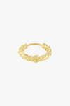 Twisted Croissant Hoop Earring Goldplated