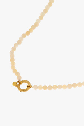 Yellow Snake Necklace Gold