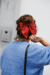 Bow Hair Clip Red