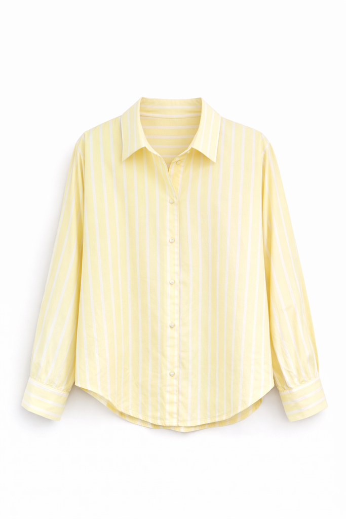 Belton Shirt Wide Butter Stripe