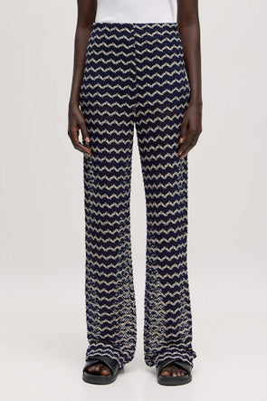 Finn Trousers Black/Cream Stripes