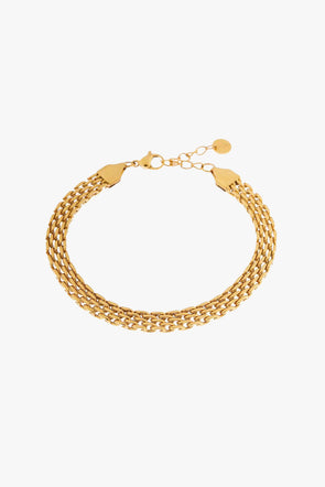 Flat Chain Bracelet Gold