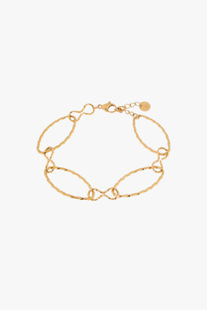 Infinity Oval Bracelet Gold