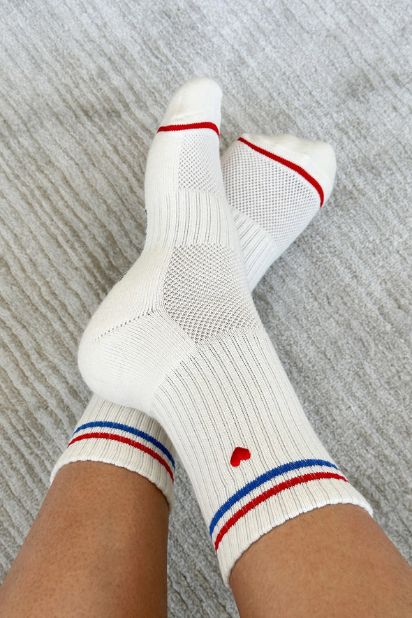 Embroidered Boyfriend Socks