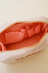 Corduroy Makeup Bag White Sand