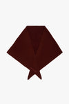 Merino Wool Triangle Scarf Dark Walnut