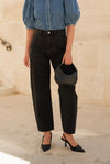 Brandy Balloon Denim Dark Grey