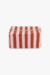 Vic Pouch Stripes Brick/Chamallow