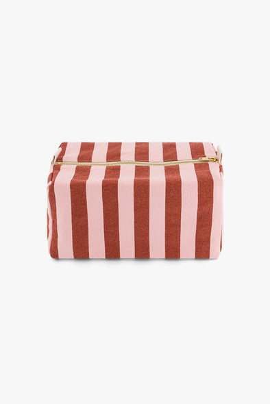 Vic Pouch Stripes Brick/Chamallow