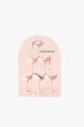 Champagne Congratulations Card