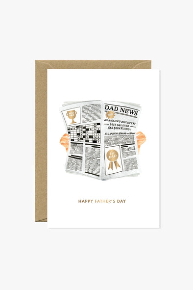 Father's Day Newspaper Card