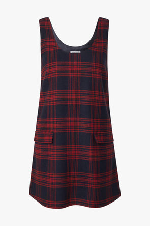 Indra Wool Dress Checks