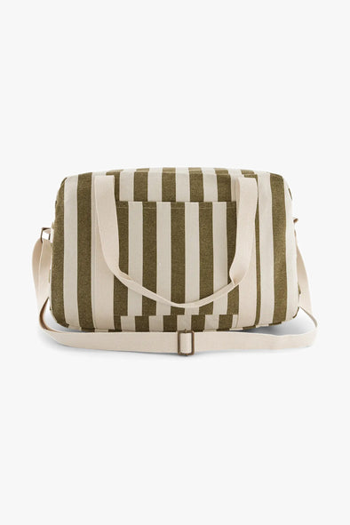 Raphael Weekend Bag Stripes Olive/Greige