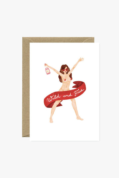 Wild & Free Greeting Card