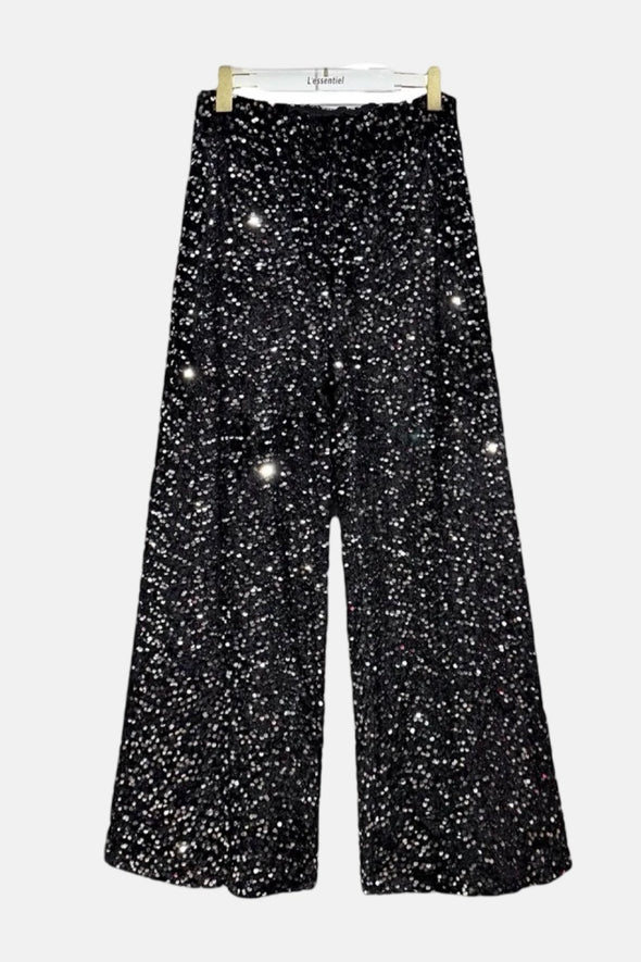 Max Velvet Trousers Black