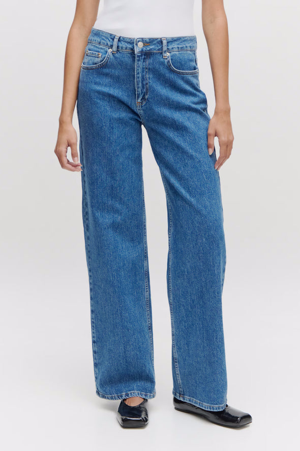 Kaya Denim Trousers Mid Blue