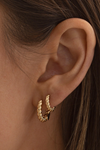 Eden Twisted Huggie Earrings