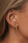 Ida Bubbly Hoop Earrings Goldplated