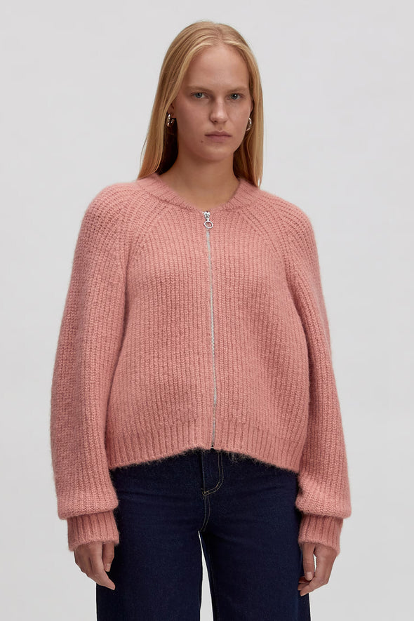 Rani Bomber Cardigan Blush
