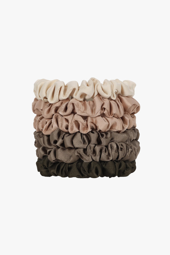 Ultra Petite Satin Scrunchies Eucalyptus