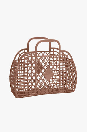 Retro Basket Jelly Bag Large Mocha