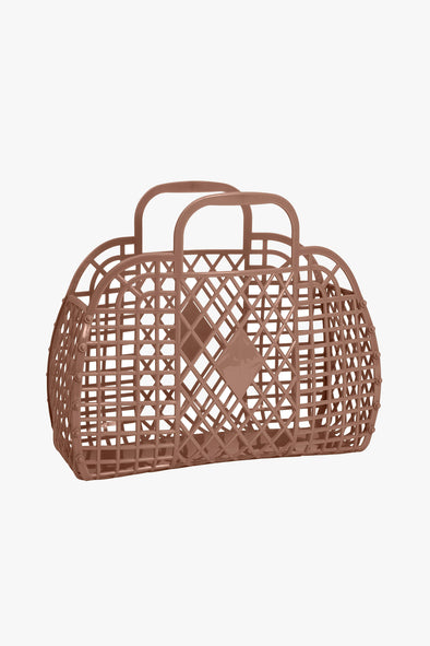 Retro Basket Jelly Bag Large Mocha