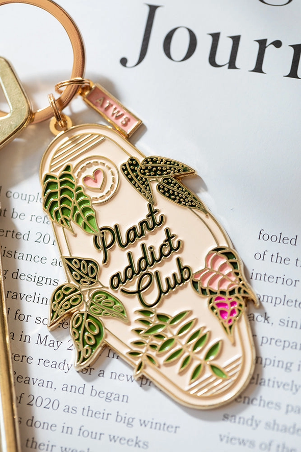 Plant Addict Keychain