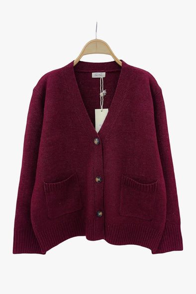 Donnie Cardigan Bordeaux