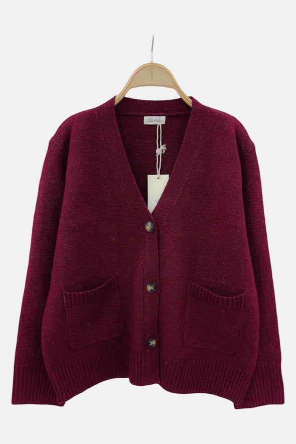 Donnie Cardigan Bordeaux