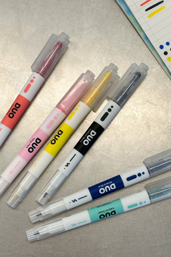 Duo Pen Set of 6 Colors