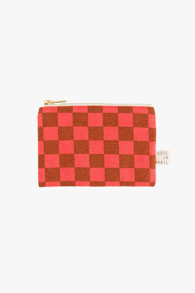 Marie Purse Checkerboard Coral