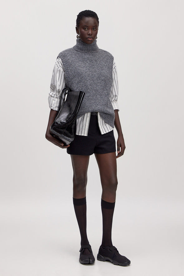 Alba Knit Veste Dark Grey