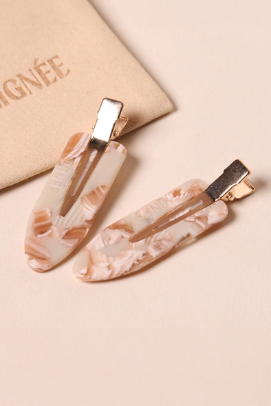 Hair Clip Nougat