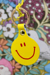 Smiley Key Fob Yellow