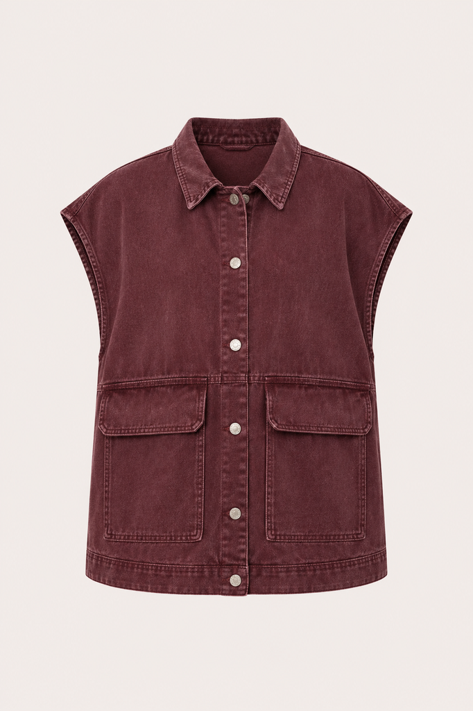 Raquel Vest Bordeaux
