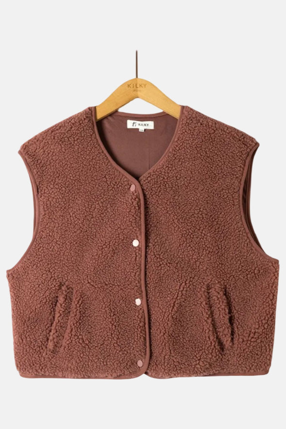 Billie Vest Dusty Pink