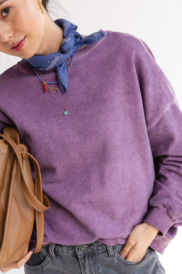 Diane Vintage Sweater Purple