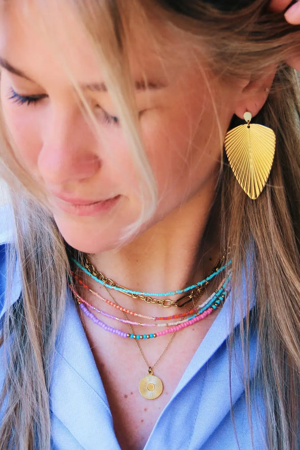 Beaded Necklace Mix Color